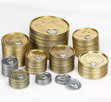 Metalowa puszka spożywcza Farba spożywcza Okrągła puszka do pakowania żywności 0,15 mm